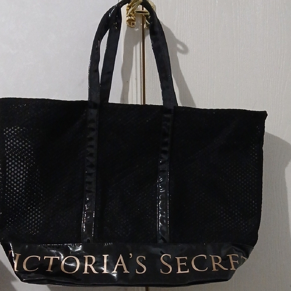 Victoria's Secret Handbags - Victoria's Secret Black Tote Bag